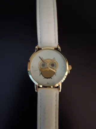 Orologio donna con gufo dorato