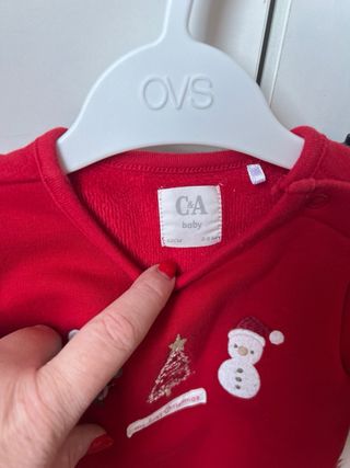 Pijama bebé C&A 3 meses Navidad
