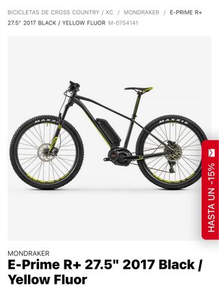 Bicicleta Eléctrica Mondraker