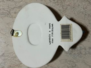 Acquasantiera in porcellana fine con angeli