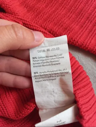 Maglione rosso leggero taglia XS