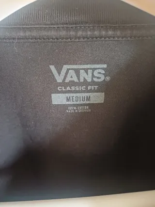 Camiseta Vans manga larga negra Talla M
