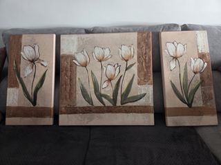 Quadri astratti su carta con tecnica ad acquerello