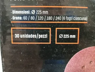 Pack 60 Lijas 225mm PARKSIDE