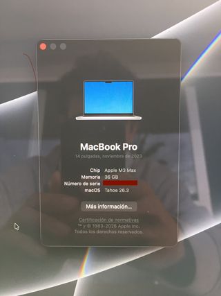MacBook Pro 14" M3 max/36gb/1tb/100% bate/factura