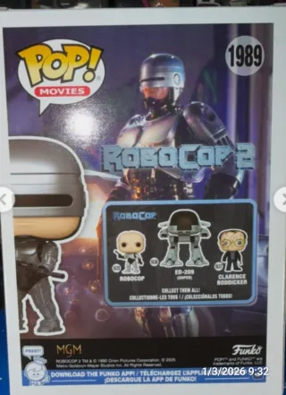 Funko Pop Robocop 2 Metálico 1989
