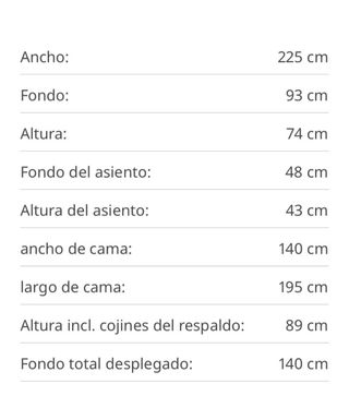 Sofá cama 3 plazas Ikea. Sólo venta en Santa Pola