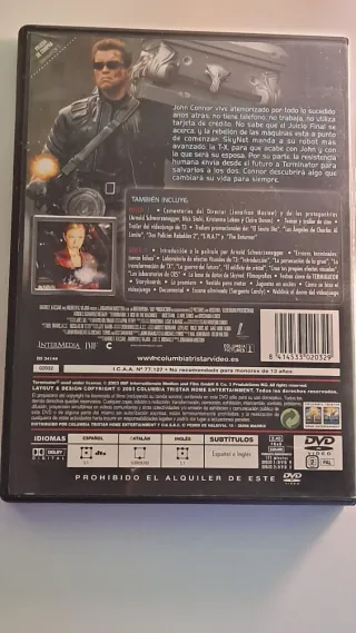 Terminator 3: La Rebelión de las Máquinas DVD