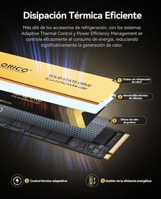 SSD ORICO 4TB M.2 NVMe PCIe 4.0 IG740-PRO de Segunda mano por 440