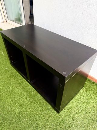 Estantería negra-marrón 84x44cm