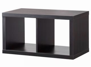 Estantería negra-marrón 84x44cm
