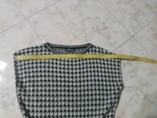 Vestito scamiciato lana fantasia pied-de-poule