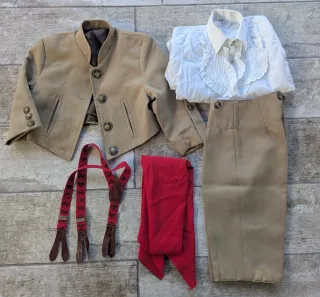 Traje Corto Gitano Flamenco Niño. De entre 1año 3a