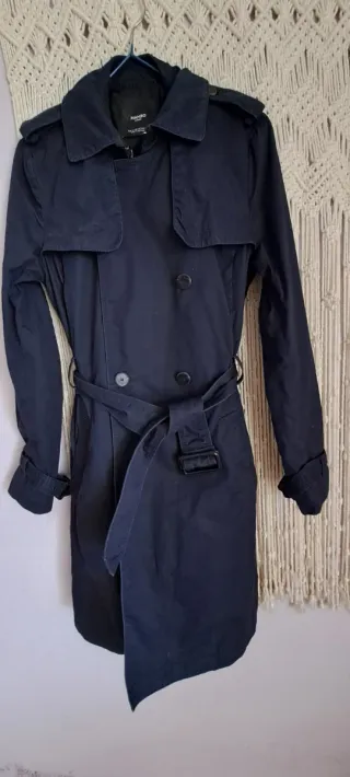 Gabardina azul Mango