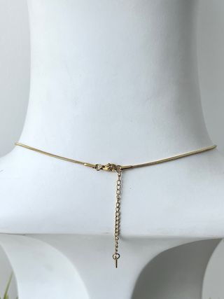 Collana Calice Brillante in acciaio 45 cm Nuova