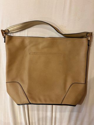 Bolso Sfera Cuero Marrón Claro Grande