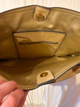 Bolso Sfera Cuero Marrón Claro Grande