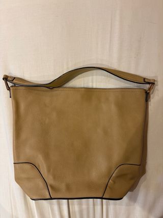 Bolso Sfera Cuero Marrón Claro Grande