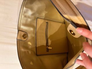 Bolso Sfera Cuero Marrón Claro Grande