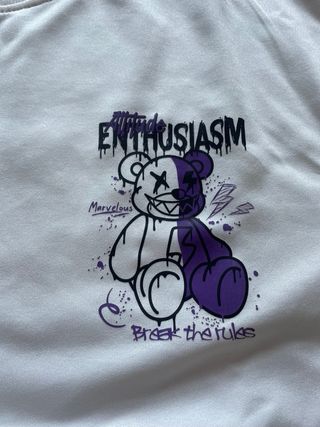 Camiseta Shein Talla S Estampado Oso