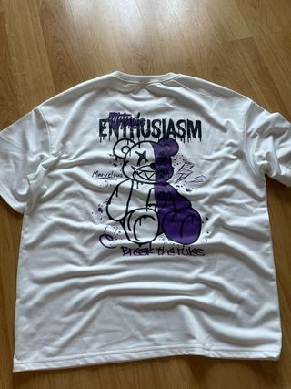 Camiseta Shein Talla S Estampado Oso