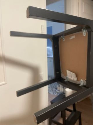 4 sillas (35€/silla)de comedor Ikea madera y tela