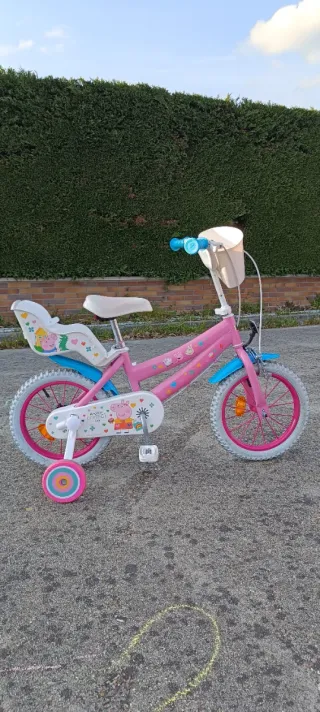 Bicicleta infantil rosa Peppa Pig
