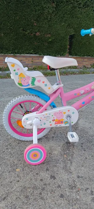 Bicicleta infantil rosa Peppa Pig