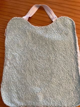 5 Babetes Mi Muselina Azul Talla Grande