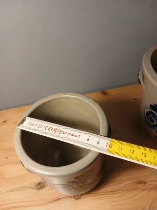 Set 3 Contenitori Gres Stile Westerwald