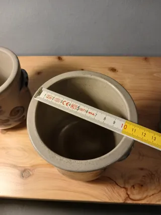 Set 3 Contenitori Gres Stile Westerwald