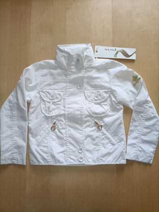 Giacca bianca bambina 4 anni WPM Wampum