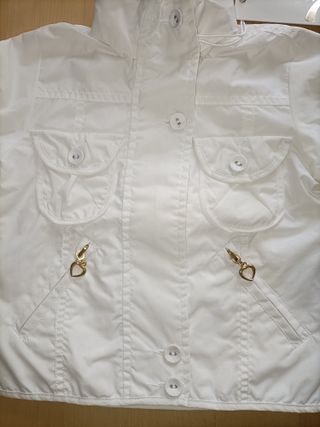 Giacca bianca bambina 4 anni WPM Wampum