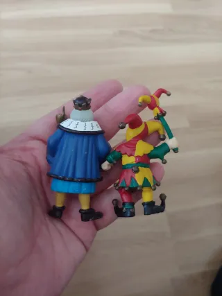 Dos figuras pvc marca Plastoy Rey y Bufon