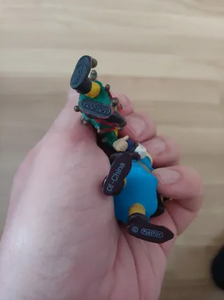 Dos figuras pvc marca Plastoy Rey y Bufon