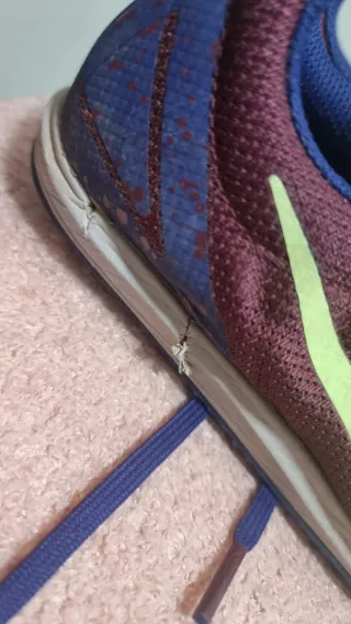 Zapatillas Nike Clavos Atletismo Morado Amarillo