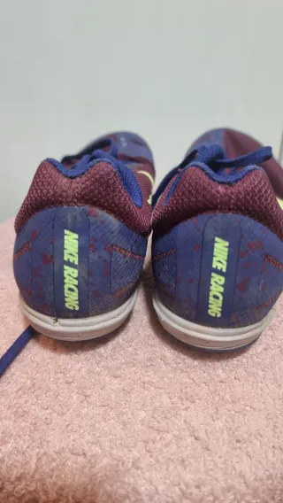 Zapatillas Nike Clavos Atletismo Morado Amarillo