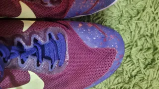 Zapatillas Nike Clavos Atletismo Morado Amarillo