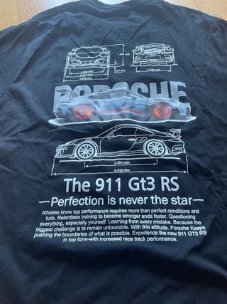 Camiseta Porsche Negra Talla M