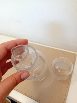 Frasco de farmacia cristal