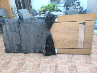 Puerta corredera de madera