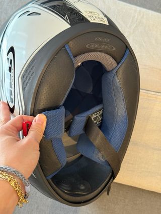 Casco Moto Integral HJC Negro/Blanco