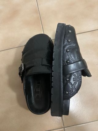 Ciabatte Cult Nere Pelle