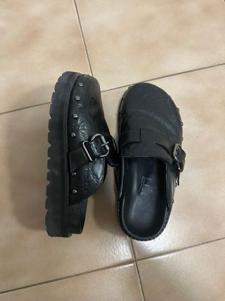 Ciabatte Cult Nere Pelle