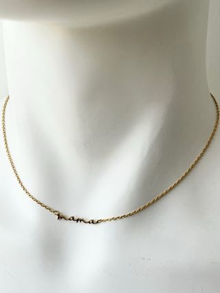 Collana Mama in Acciaio inossidabile 45cm - Nuova