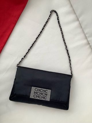 Bolso Carolina Herrera Negro con Cadena