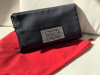 Bolso Carolina Herrera Negro con Cadena