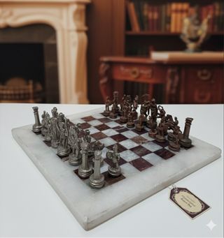 Ajedrez Mármol y Metal