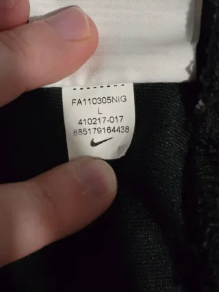 Sudadera Nike Negra con Rayas Blancas