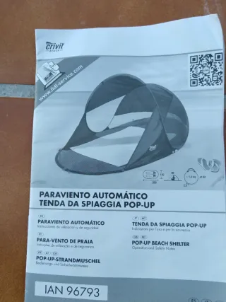 Tienda de campaña automática Crivit